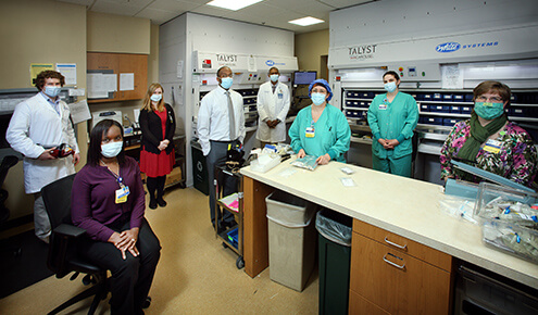 Daryn Norwood, Director of Pharmacy-Inpatient Pharmacy, and the Pharmacy Team