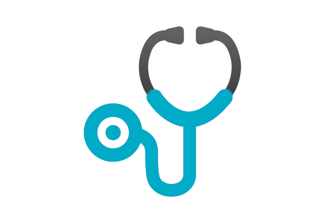 stethoscope icon - pediatric cardiology