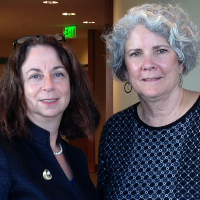 The photo shows Carrie Stein and Patricia Zeller.