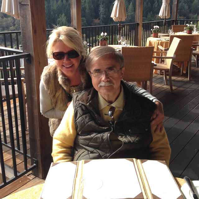 A photo shows Cindra and Stephen Reyba in Napa Valley.