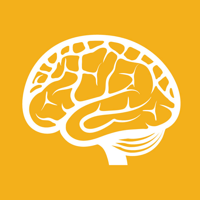 Graphic illustration of human brain.