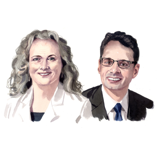 Illustration of Dr. Moon and Dr. Hackam