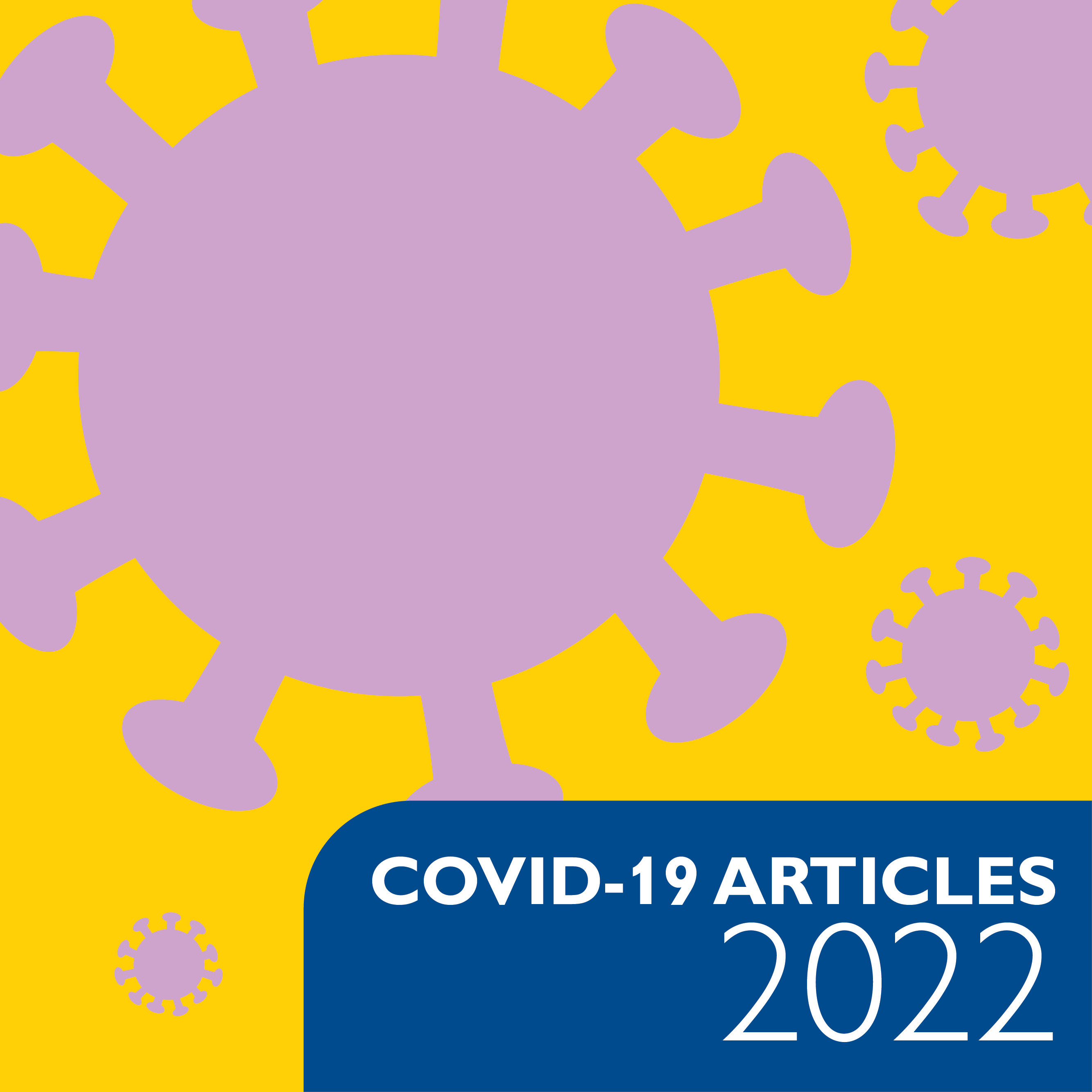 An illustration of a covid protein on a yellow background.
