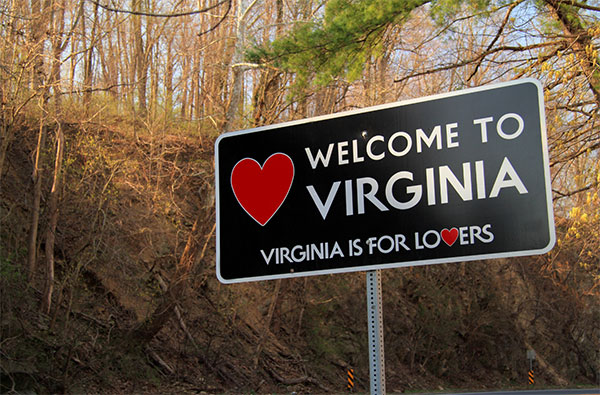 Virginia is for lovers sign