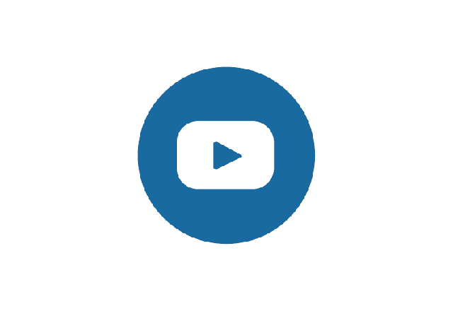Blue YouTube icon
