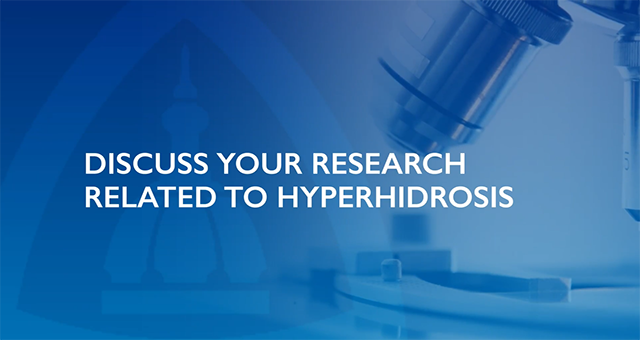 hyperhidrosis excessive sweating - discuss your research related to hyperhidrosis