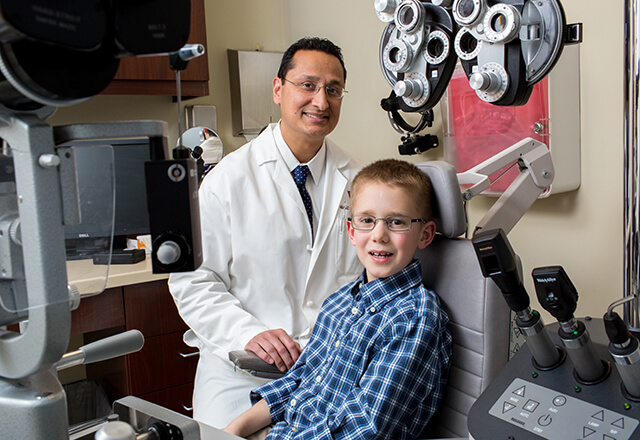 Dr. Sodhi with patient Sean Smole