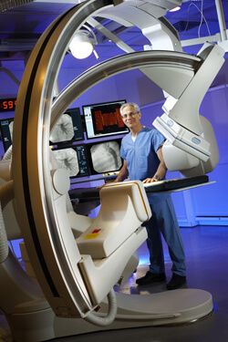 Richard Ringel now has a better way to locate obstructions in the coronary arteries.
