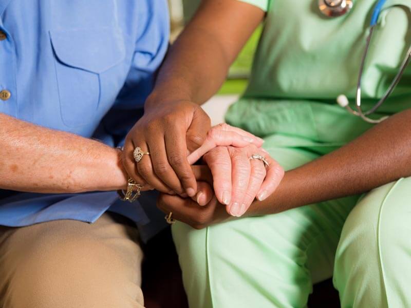 Comforting hands