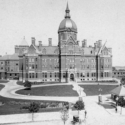 photo of The Johns Hopkins Hospital in 1889