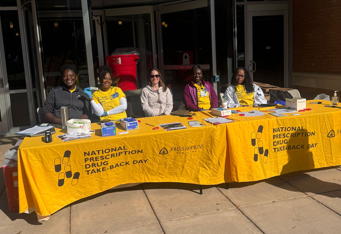 National Drug Take Back Day at a Johns Hopkins Location