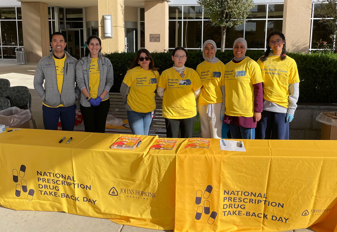 National Drug Take Back Day at a Johns Hopkins location.