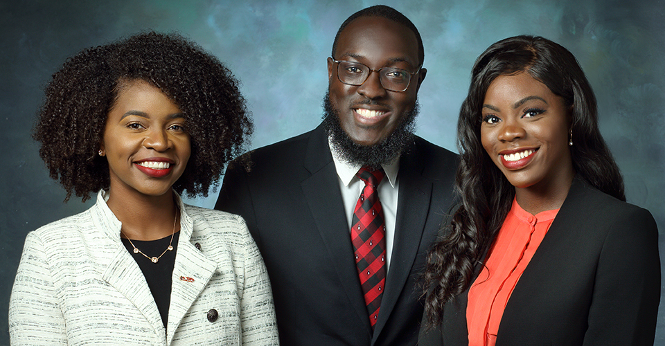 KaShondra Smith, Samuel Boadu, and Mira King.