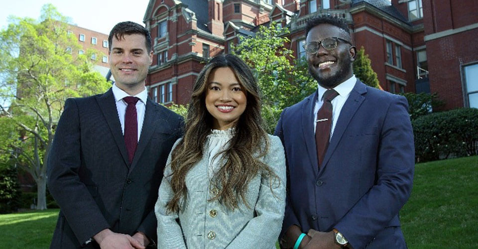 Kenneth Barnes, Jennifer Ho, and Noah Mwandha 