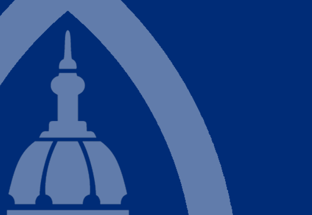 A segment of the Johns Hopkins Medicine logo, showing the Dome.