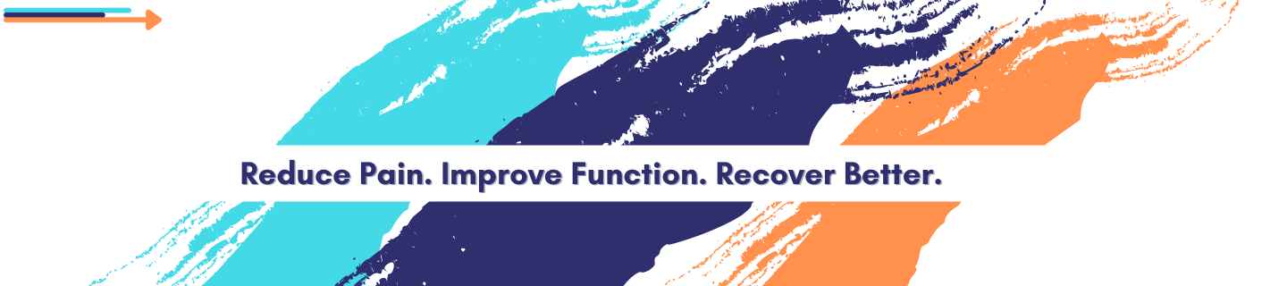 personalized pain program logo that says "reduce pain, improve function, recover better