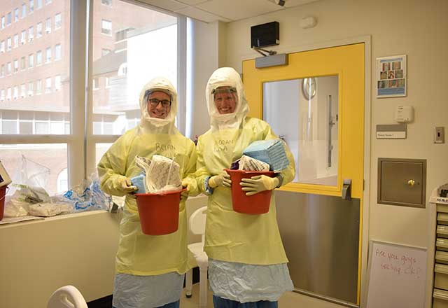 Two biocontainment unit doctors.