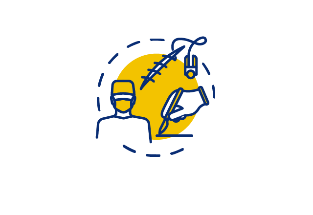 line icon of surgery
