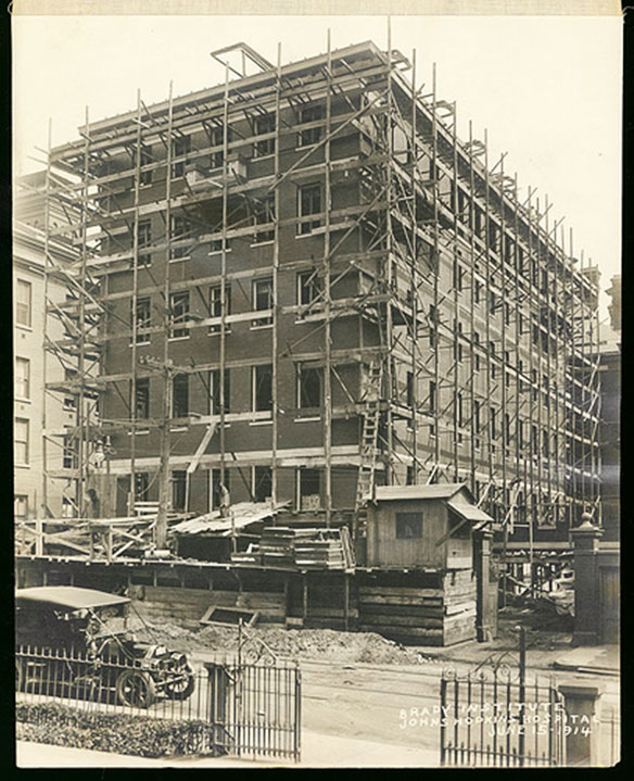 Construction on the Brady Institute building