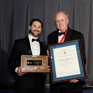 Trinity Bivalacqua, M.D., Ph.D., has received one of the American Urological Association’s highest honors, the Gold Cystoscope Award