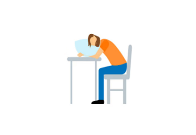 sit leaning forward