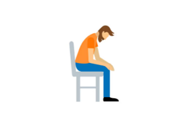 sit leaning forward