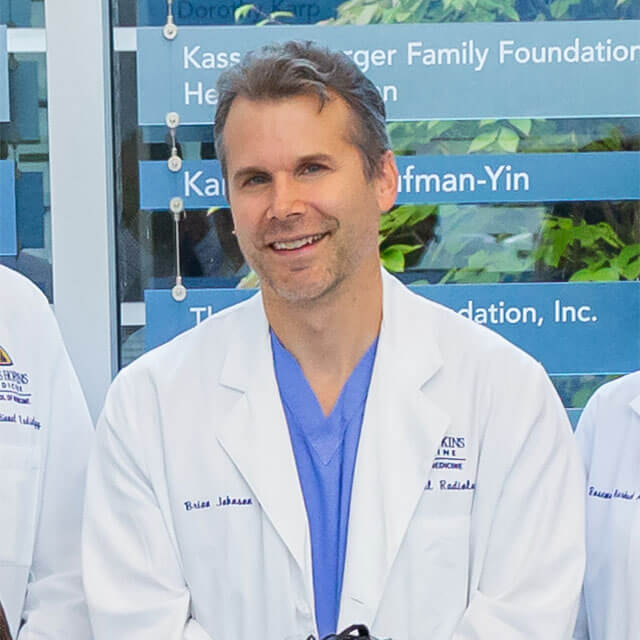 Brian Johnson, M.D., and the Interventional Radiology Team