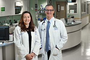 Steven Wilks, M.D., Medical Director, Alicia Gopman and the Palliative Care Team
