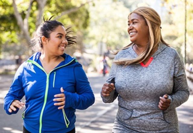 Women on a jog