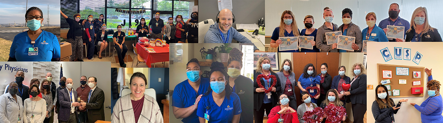 collage of photos of employees
