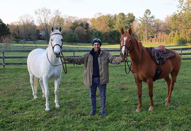 Sammy Eldin with horses