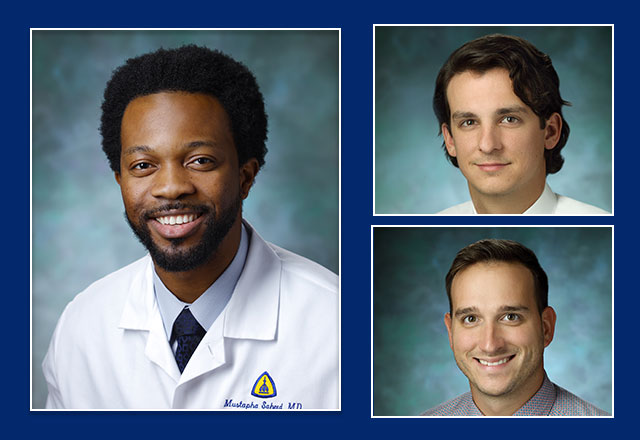 Mustapha Saheed, M.D., Caleb Leibee, D.O., and Daniel Piening, M.D.