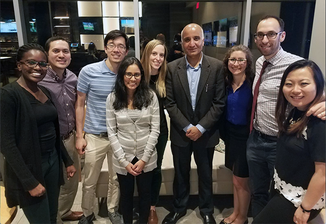 Our fellows host one of the grand rounds speakers once a year for the Tabb Moore visiting professorship, and in 2018 it was one of our former fellows Shezhad Basaria