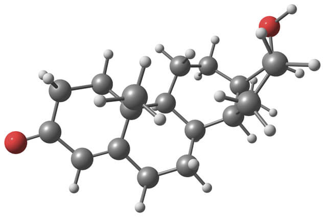 Testosterone molecules
