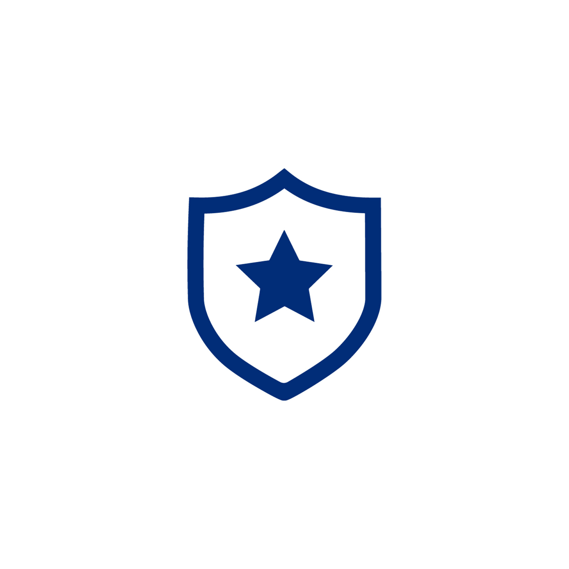 blue star and shield icon