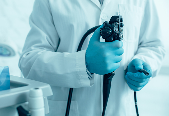 doctor holding technology