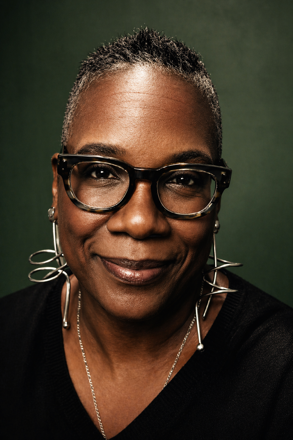 Michele Rouse smiles for a professional photo