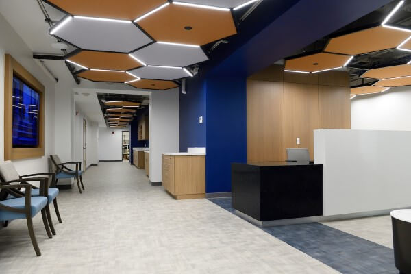 entryway to an engineering and medical research site