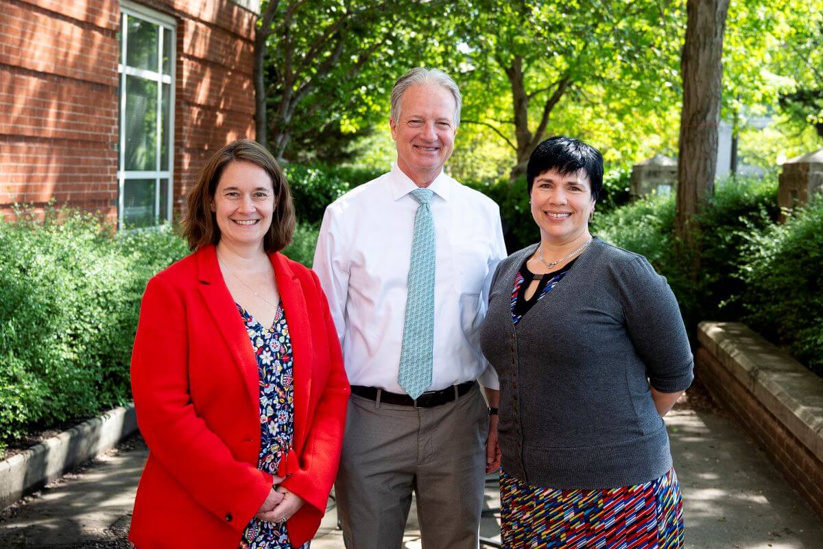 two female and one male doctor