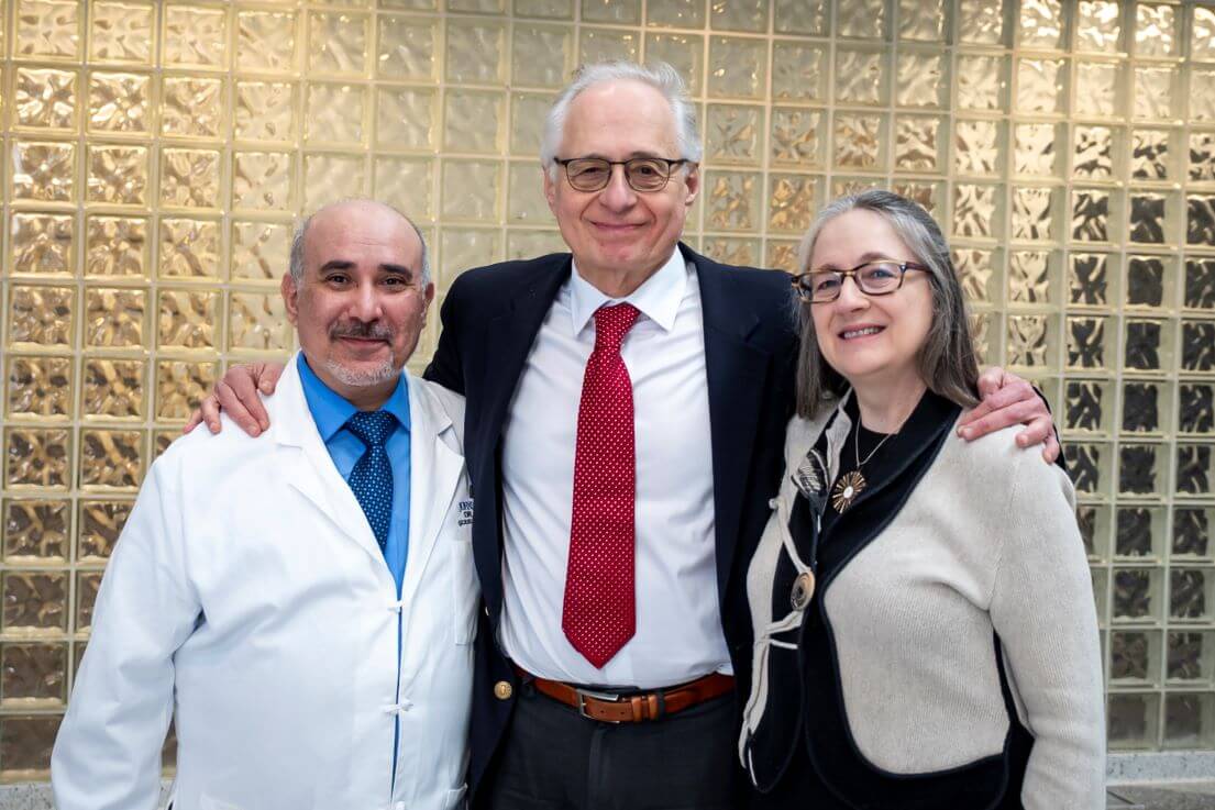 three doctors smiling together