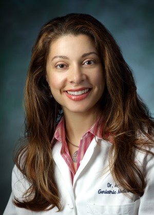 female doctor in white coat