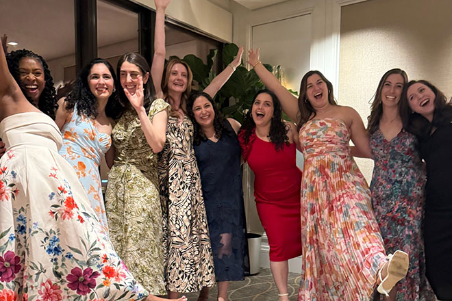 Recent graduates of the gynecology residency program