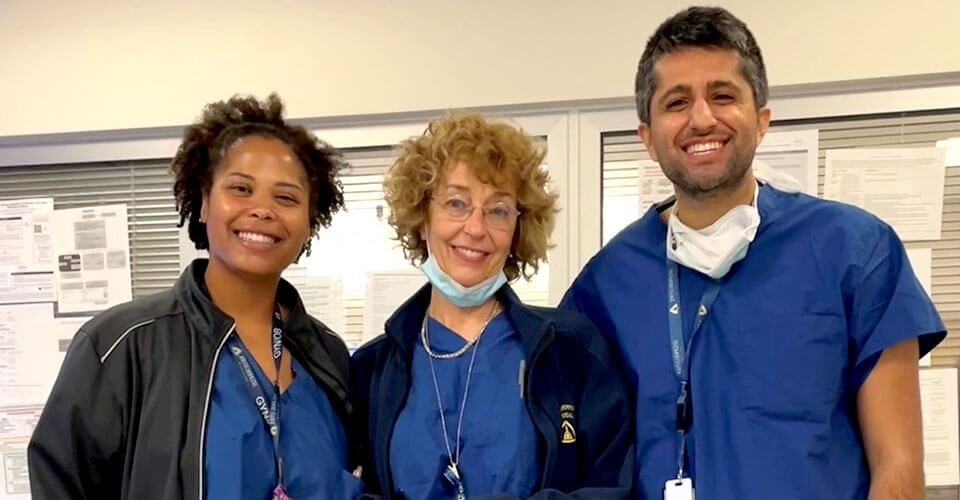 fellows in scrubs