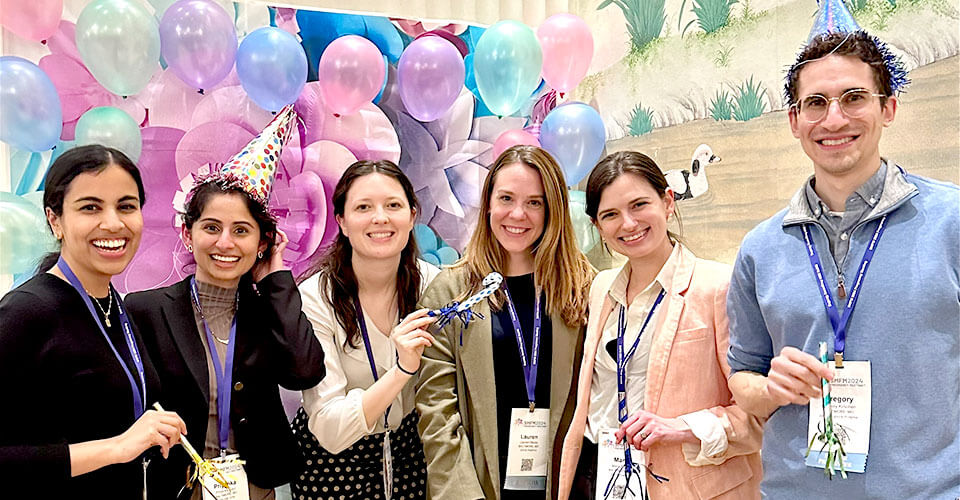 MFM fellows at party