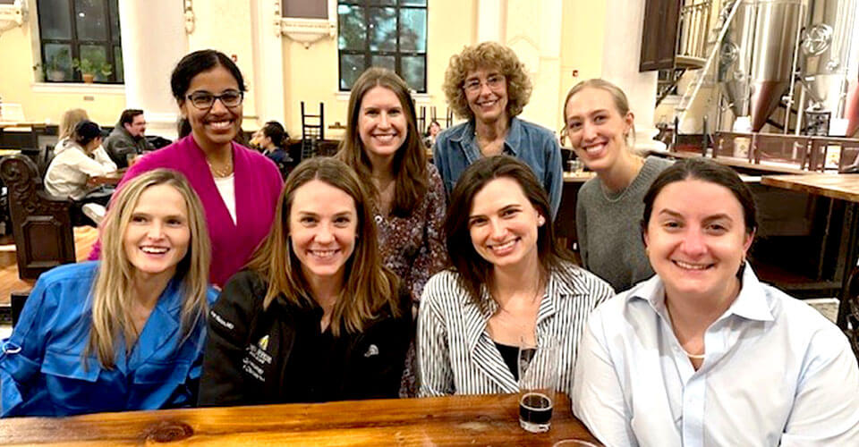 fellows in dining hall