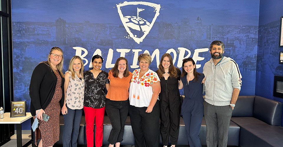 fellows at Topgolf in Baltimore