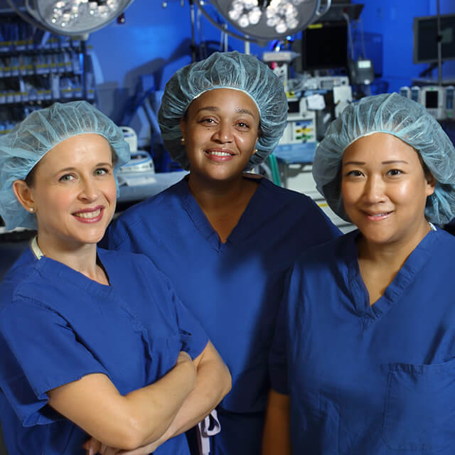  Surgeons Kristin Patzkowsky, Khara Simpson and Karen Wang