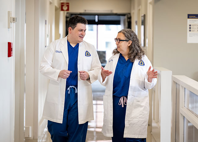 Johns Hopkins doctors Stuart Ferriss and Colleen McCormick