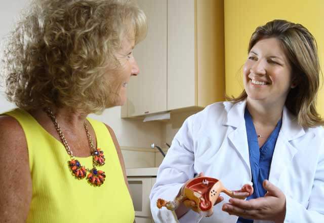 woman going for a clinical visit