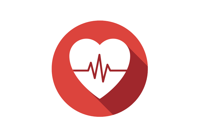 ventricular assist devices - red heart icon